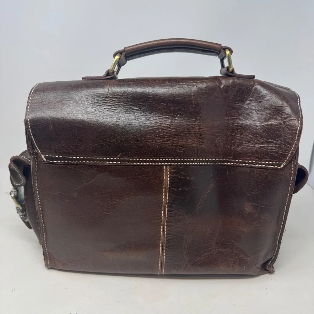 Creative Leather Arts Messenger Bag for Cameras Brown for DSLR Cameras New